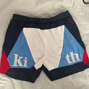 Kith jersey shorts blue/white/red